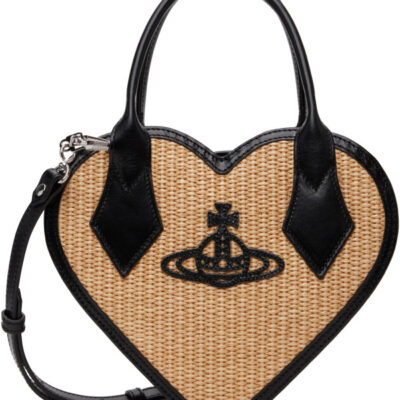 Vivienne Westwood Beige Josephine Heart Crossbody Bag