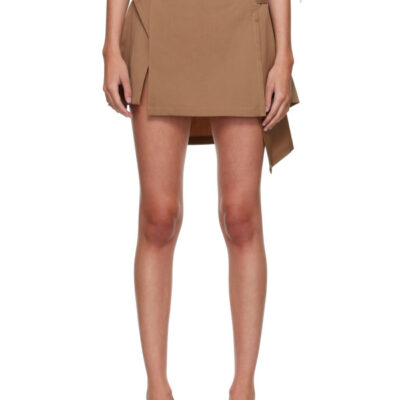 Vivienne Westwood Beige Meghan Kilt Miniskirt