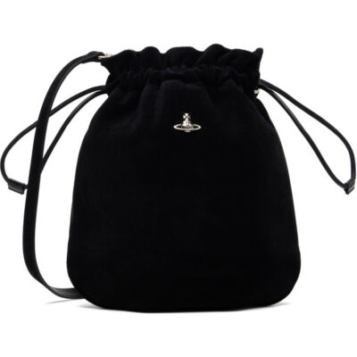 Vivienne Westwood Black Drawstring Pouch Bag