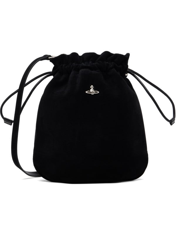 Vivienne Westwood Black Drawstring Pouch Bag