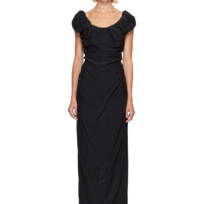 Vivienne Westwood Black Ginnie Amber Maxi Dress