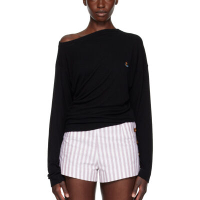 Vivienne Westwood Black Long Sleeve Hebo Top