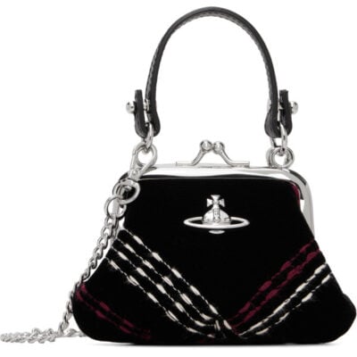 Vivienne Westwood Black Mini 'Granny Frame' Bag