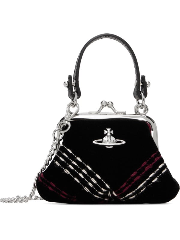Vivienne Westwood Black Mini ‘Granny Frame’ Bag