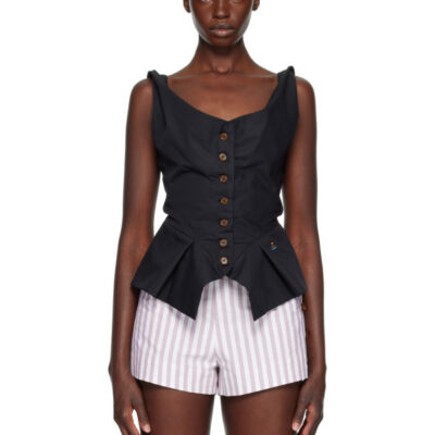 Vivienne Westwood Black Monday Vest Top