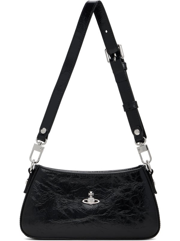 Vivienne Westwood Black Tasha Shoulder Phone Bag