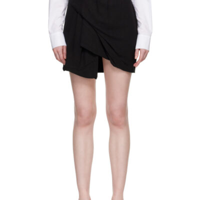 Vivienne Westwood Black Viscose Gauze Zora Miniskirt