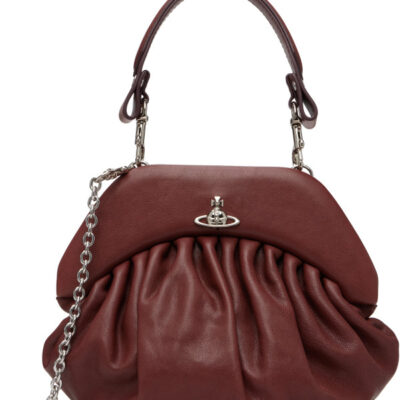 Vivienne Westwood Burgundy Brooke Clutch Bag
