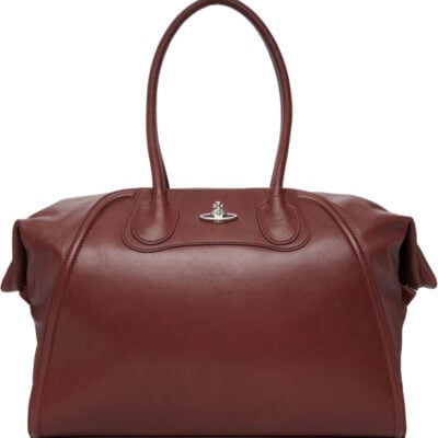 Vivienne Westwood Burgundy Shirley Holdall Tote