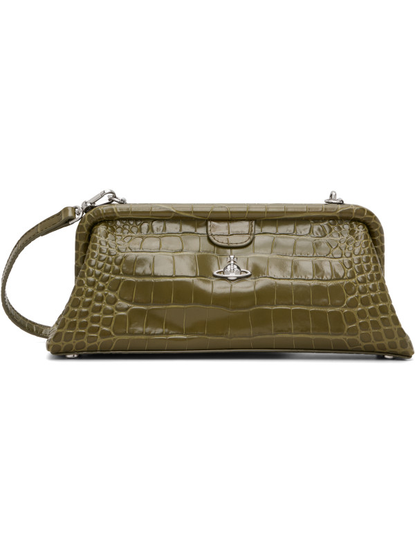 Vivienne Westwood Khaki Jane Frame Bag