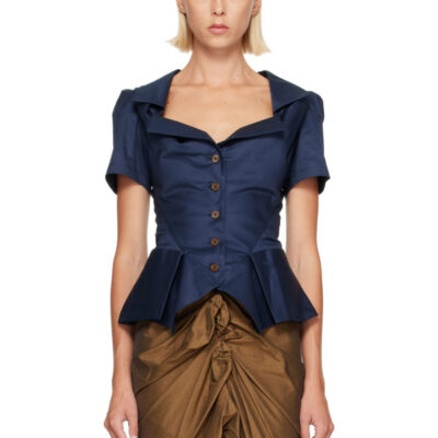 Vivienne Westwood Navy S/S Monday Shirt
