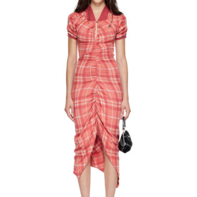 Vivienne Westwood Pink Pulling Midi Dress