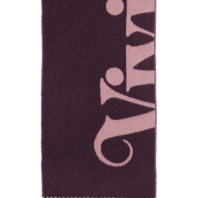 Vivienne Westwood Purple Wool Scarf