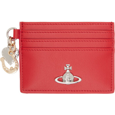 Vivienne Westwood Red Charm Card Holder