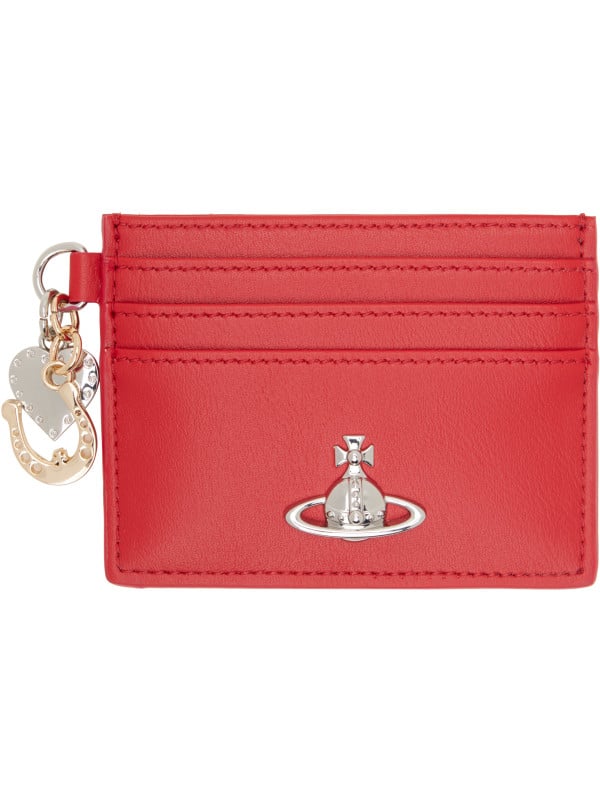 Vivienne Westwood Red Charm Card Holder