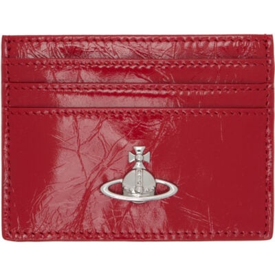 Vivienne Westwood Red Flat Card Holder