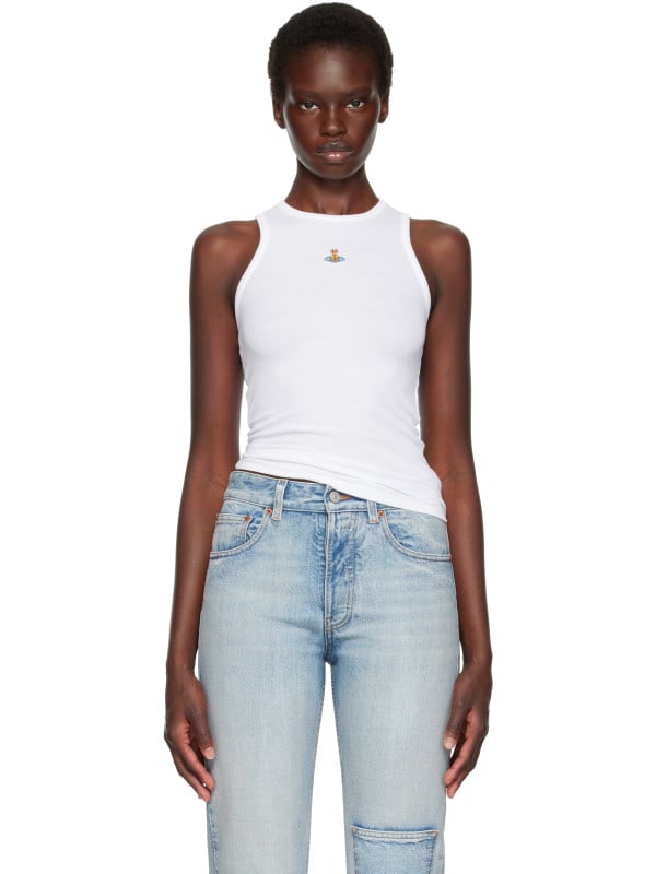 Vivienne Westwood White 90s Tank Top