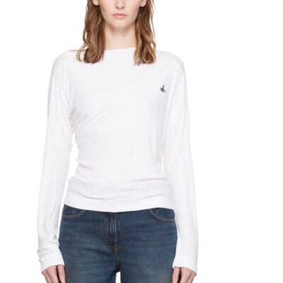 Vivienne Westwood White Long Sleeve Hebo T-shirt