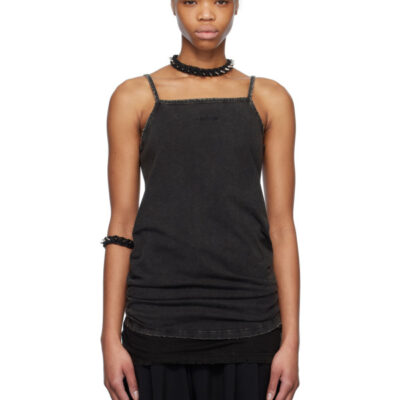 We11Done Black Layered Sleeveless Tank Top