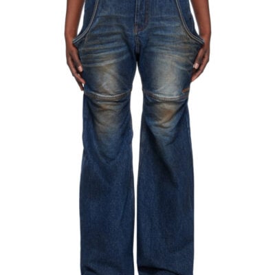 We11Done Blue Wire Jeans