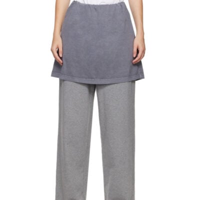 We11Done Gray Layered Lounge Pants