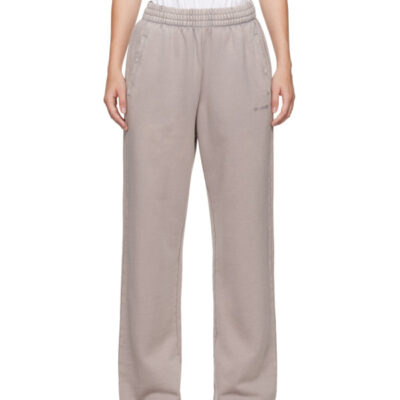 We11Done Pink Subtle Distressed Sweatpants