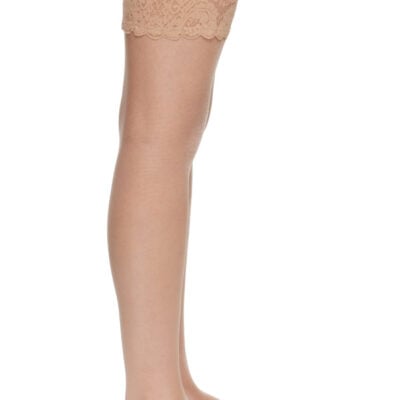 Wolford Beige Satin Touch 20 Stay-Up Stockings