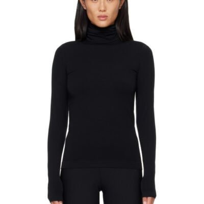 Wolford Black Aurora Long Sleeve T-shirt