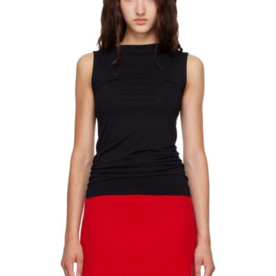 Wolford Black Aurora Sleeveless Tank Top