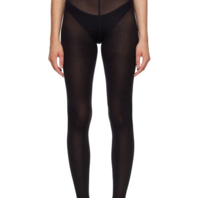 Wolford Black Velvet de Luxe 66 Tights
