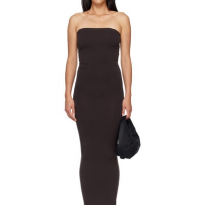 Wolford Brown Fatal Midi Dress