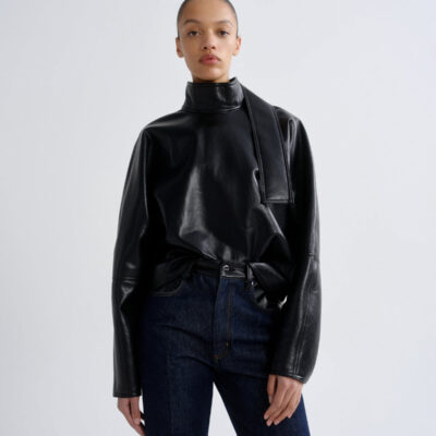 AGOLDE Kembra Top (Recycled Leather) - Image 1