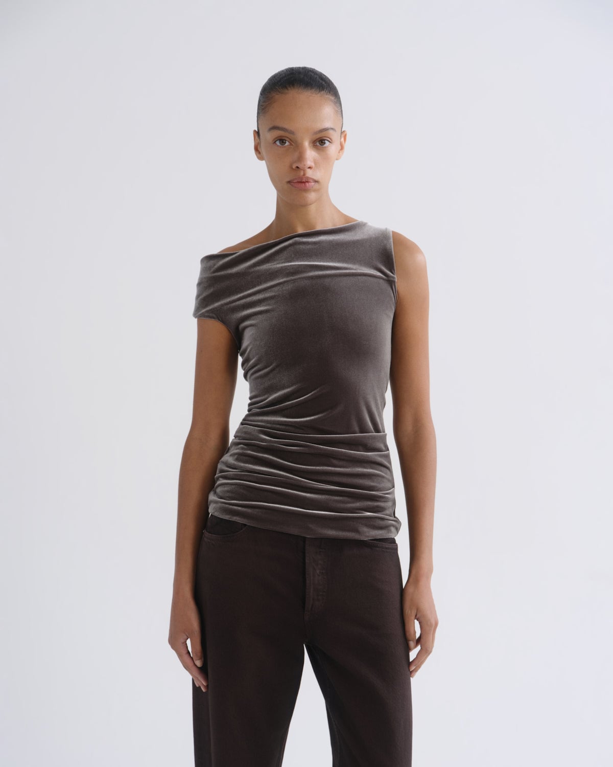 AGOLDE Carlin Top (Velvet) - Image 1