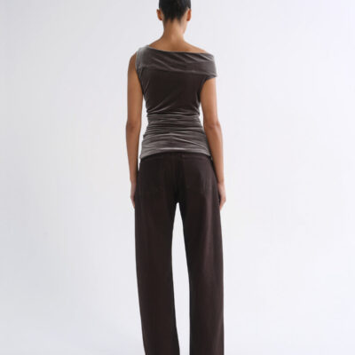 AGOLDE Carlin Top (Velvet) - Image 2