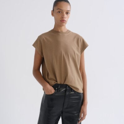 AGOLDE Bryce Cap Sleeve Tee - Image 1