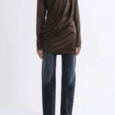 AGOLDE Robyn Draped Mini Dress - Image 2