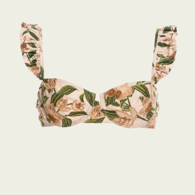 Agua by Agua Bendita Kiwi Orquidea Bikini Top - Image 1