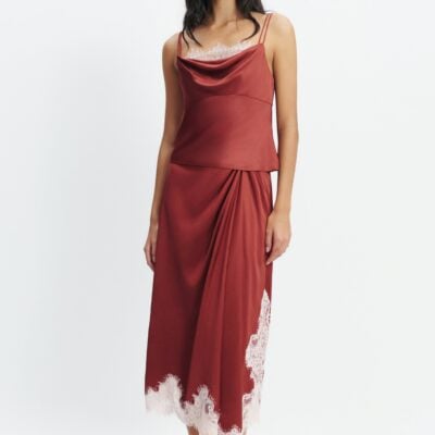 Aje Zera Lace Midi Skirt - Image 1