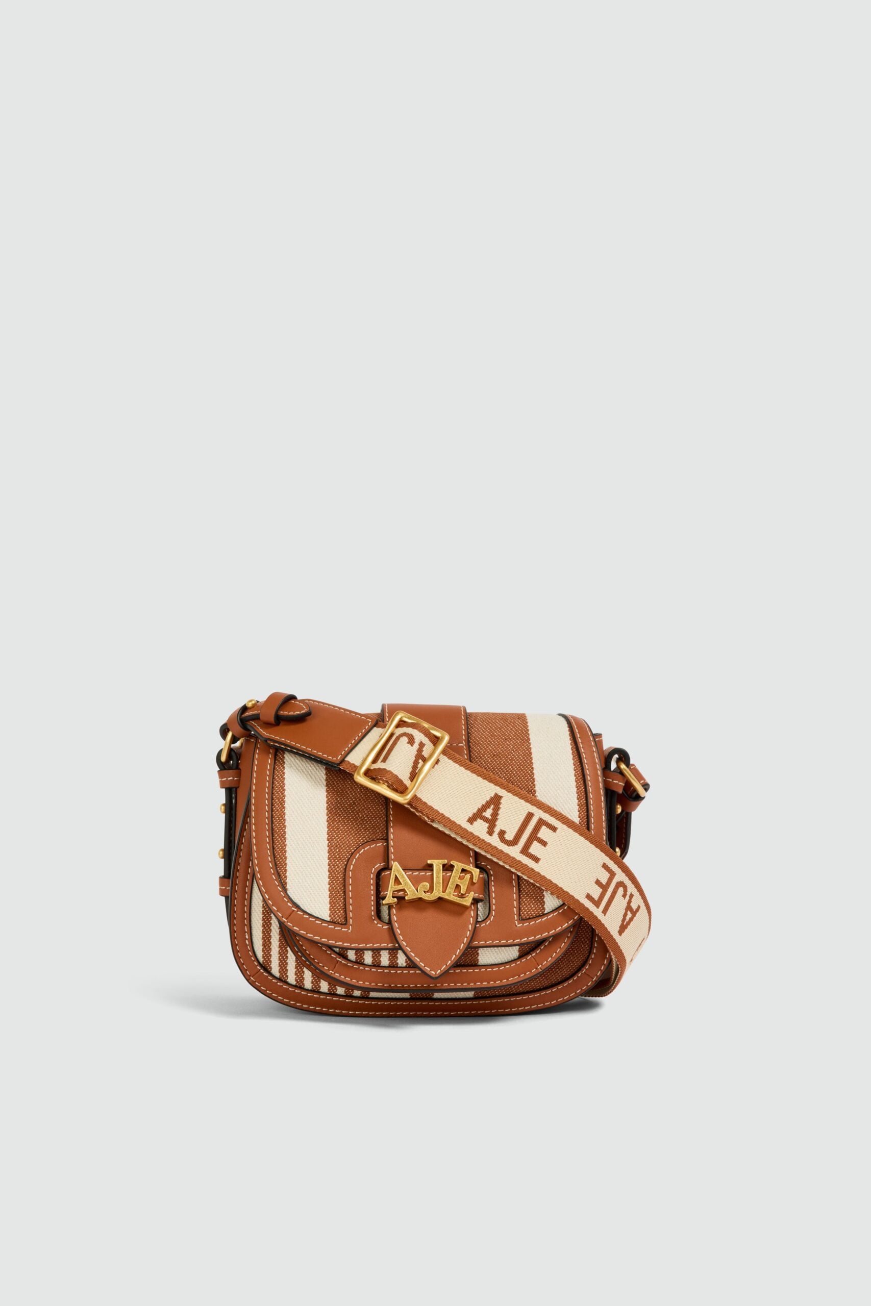 Aje Viva Small Canvas Saddle Bag - Image 1