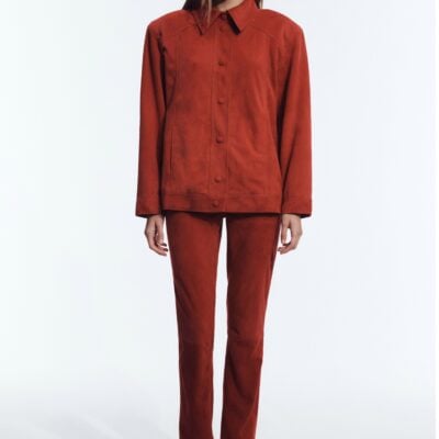 Aje Varleta Suede Leather Jacket - Image 1