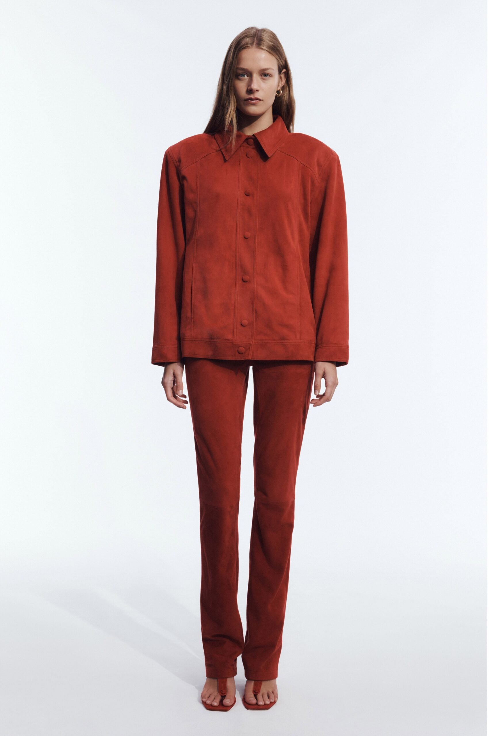 Aje Varleta Suede Leather Jacket - Image 1