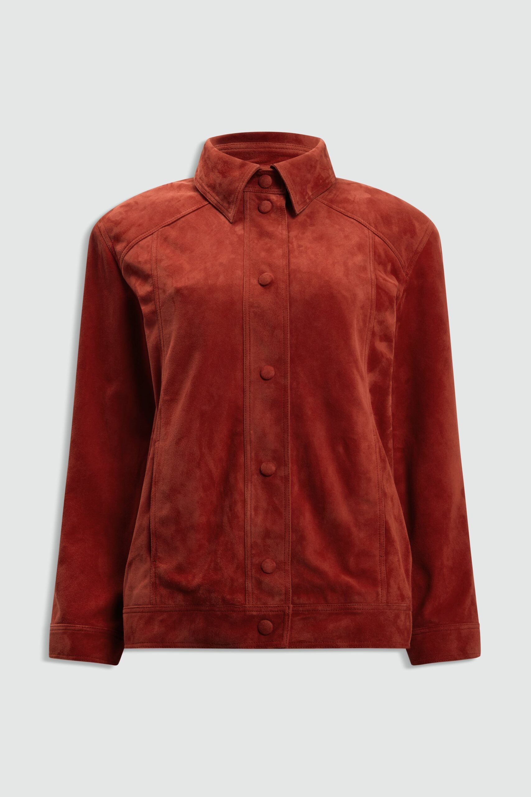 MNAJE041026180236010_2 Aje Varleta Suede Leather Jacket - Image 2