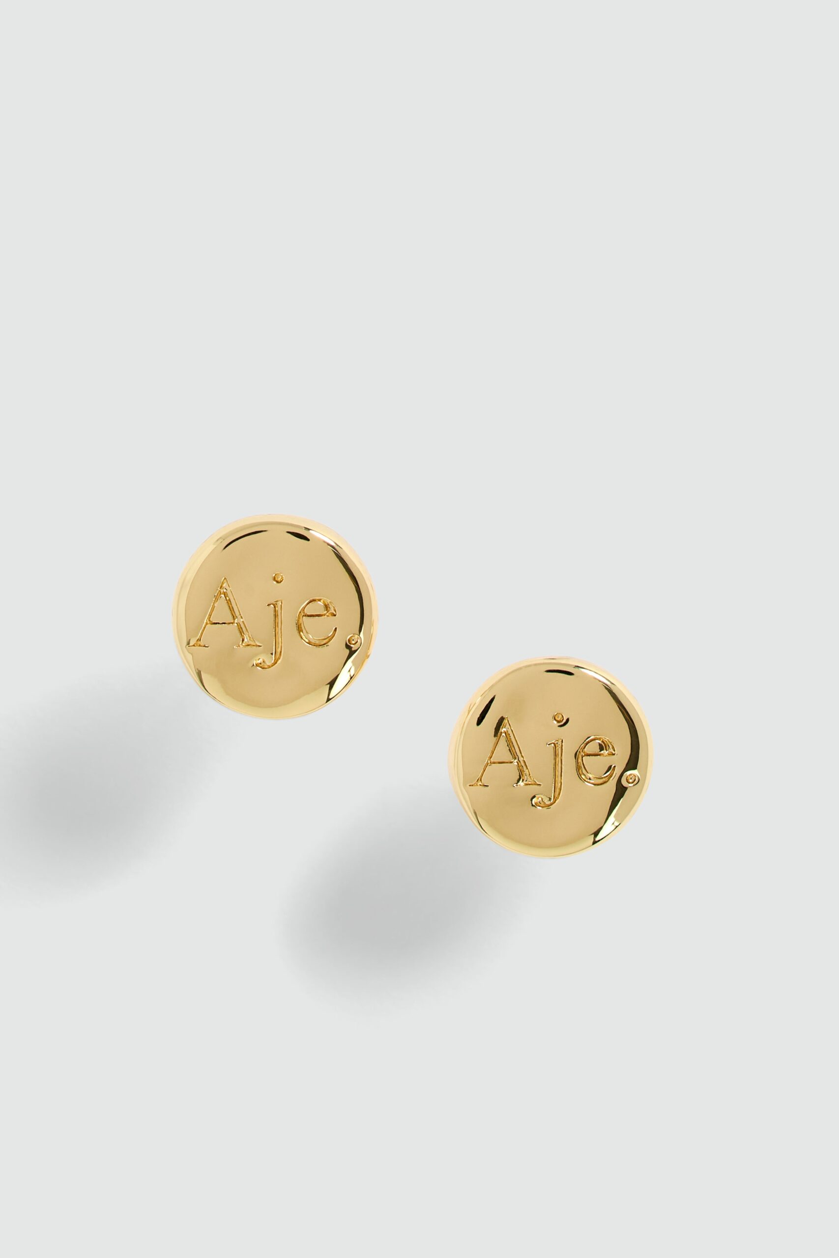 Aje Valetta Round Logo Stud - Image 1