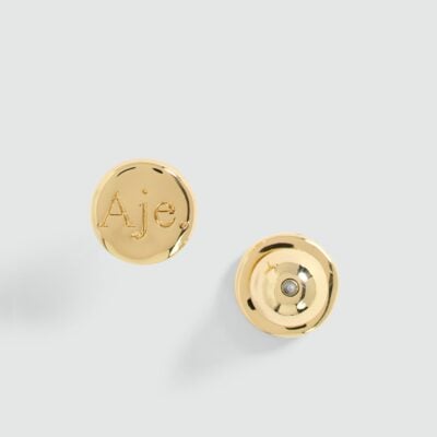 Aje Valetta Round Logo Stud - Image 2