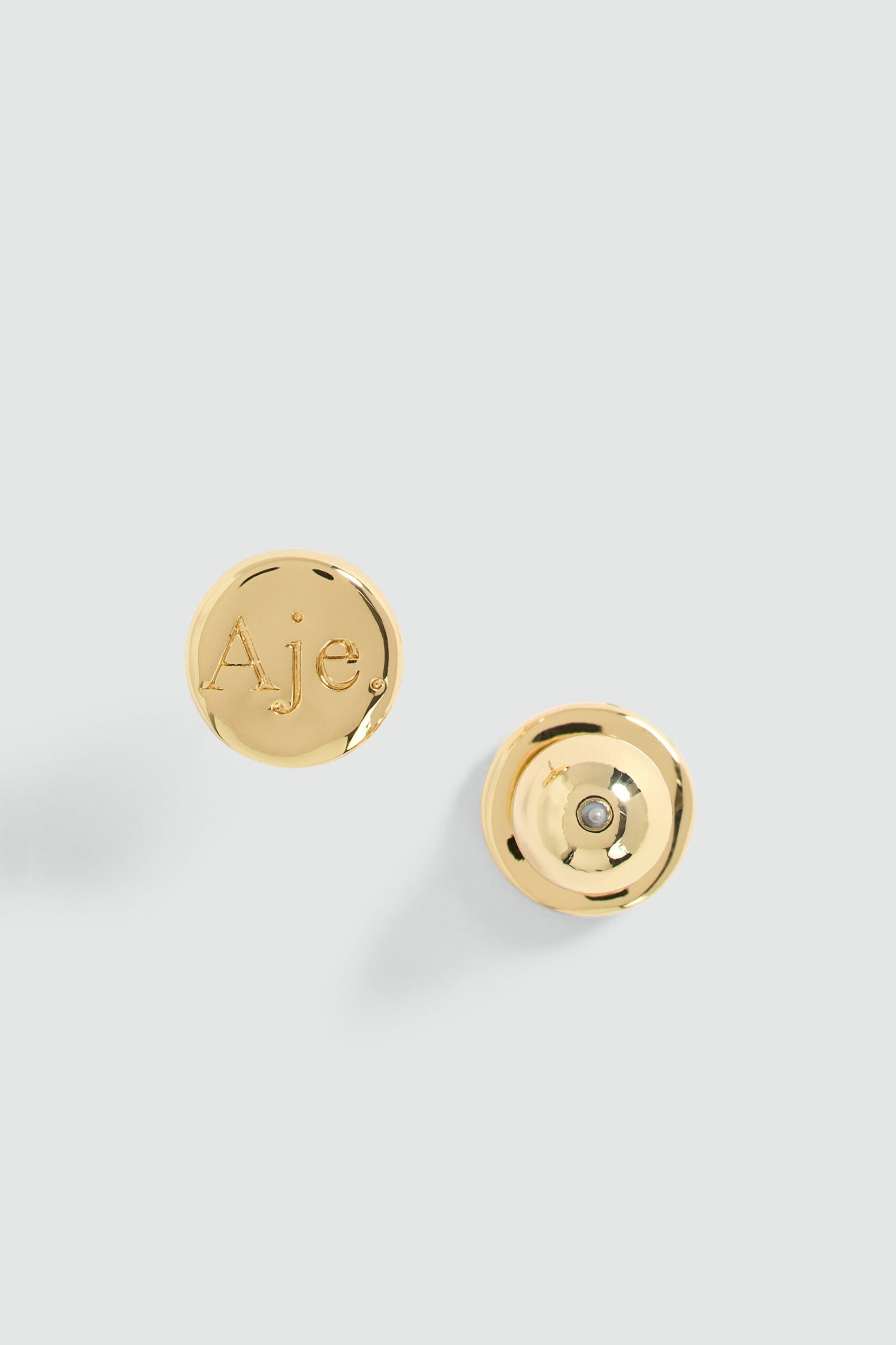 MNAJE041026180236011_2 Aje Valetta Round Logo Stud - Image 2