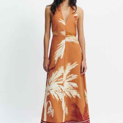Aje Sol Halter Maxi Dress - Image 1