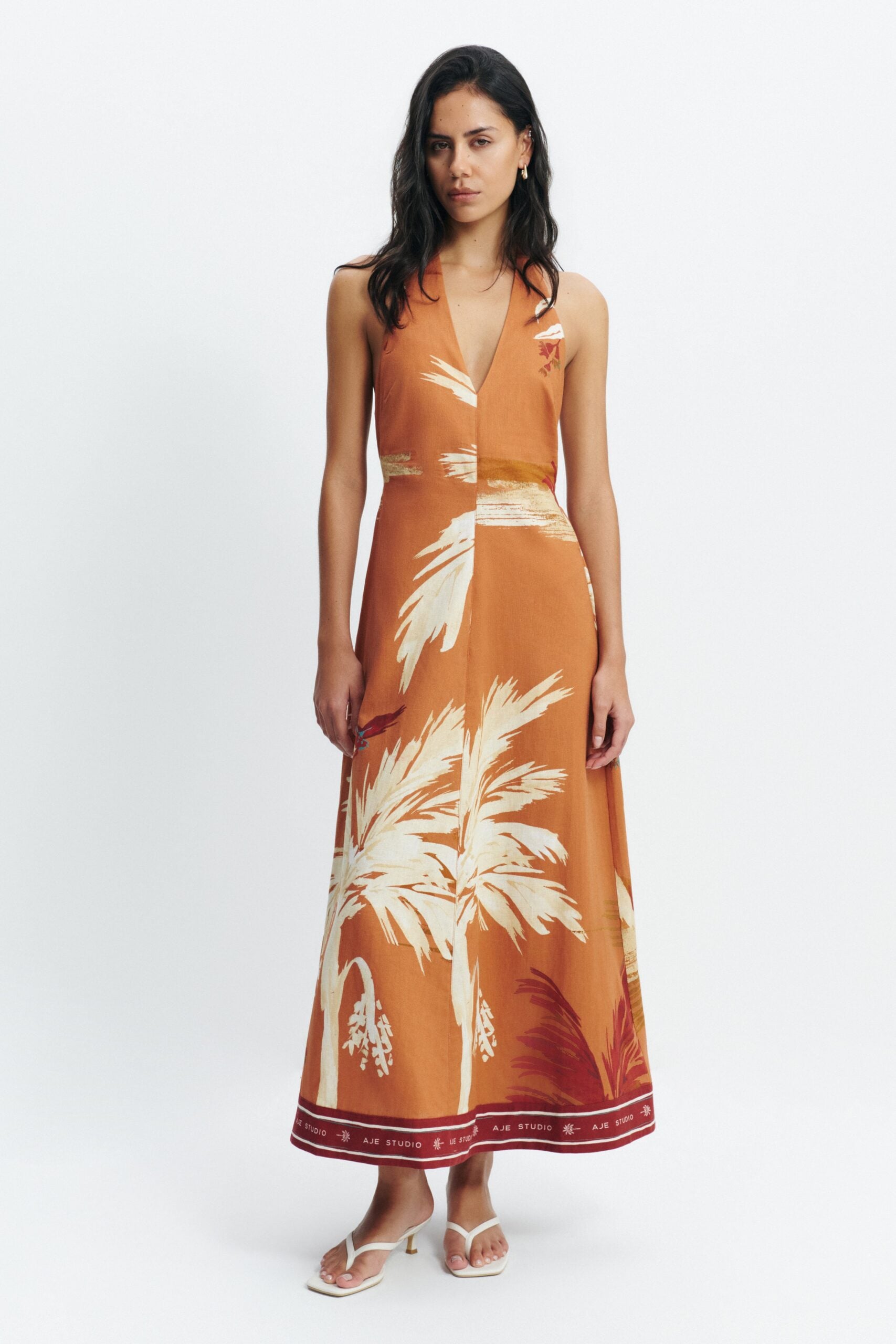 Aje Sol Halter Maxi Dress - Image 1