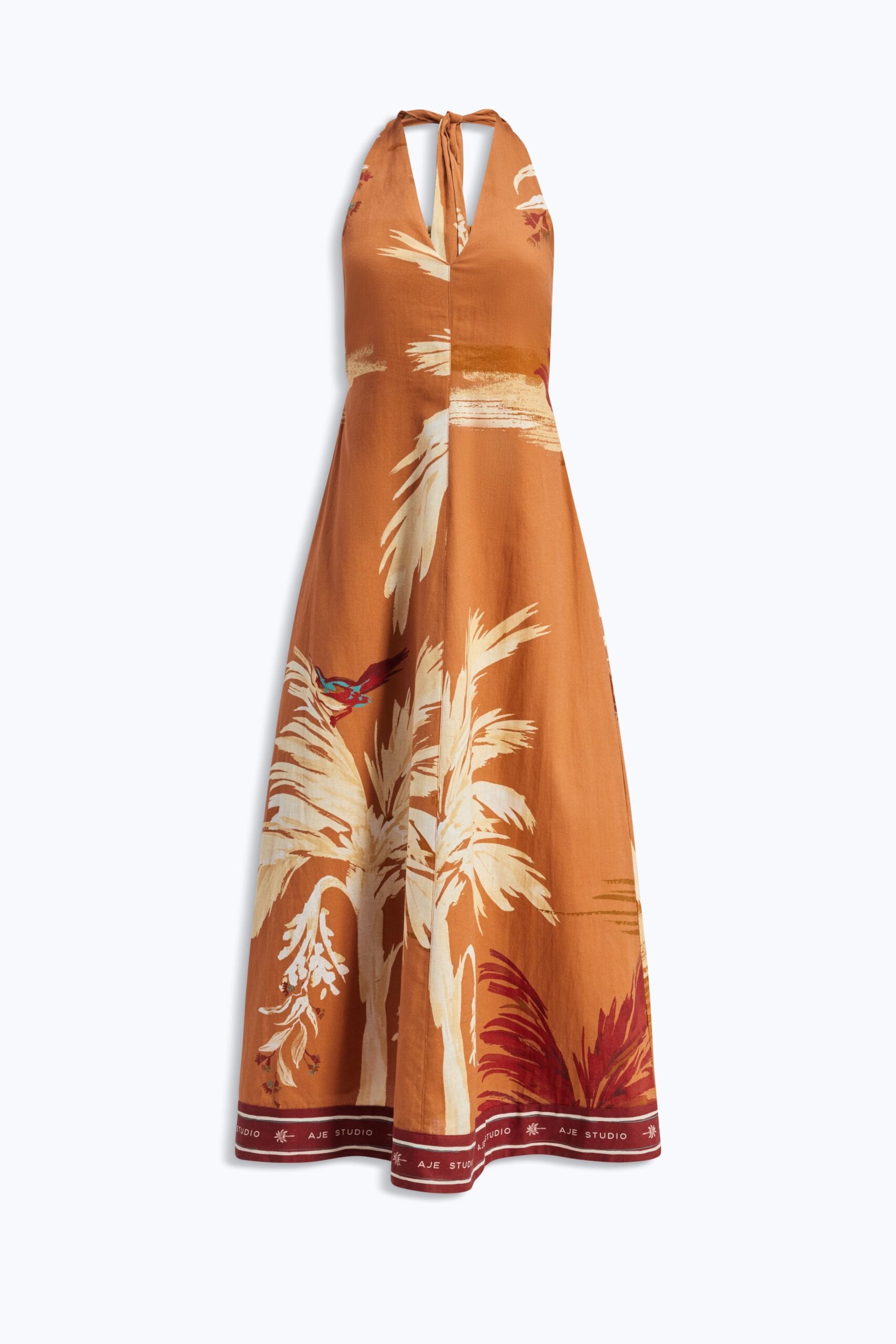 MNAJE041026180236033_2 Aje Sol Halter Maxi Dress - Image 2