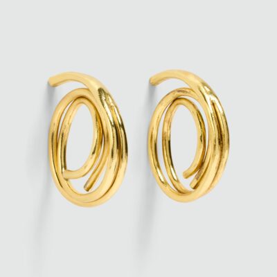 Aje Sascha Large Swirl Earrings - Image 1