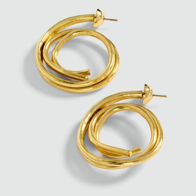 Aje Sascha Large Swirl Earrings - Image 2